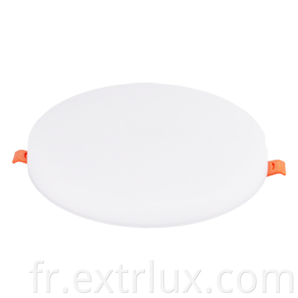 Recessed Round Iron Panel Light Top View